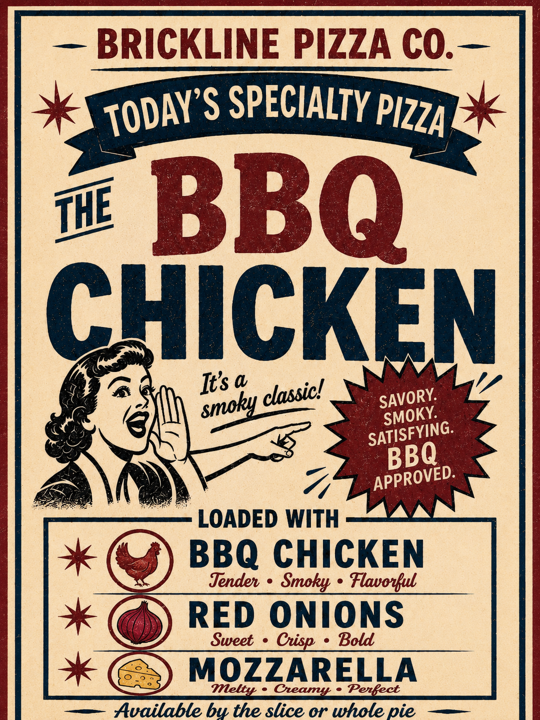 The BBQ Chicken - Pizza Pie