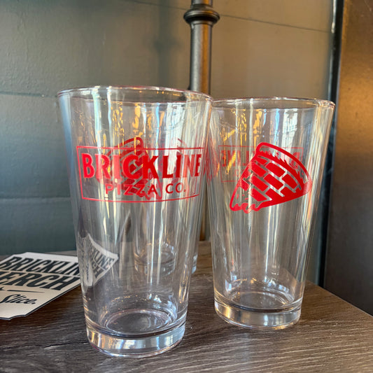 Brickline Pint Glass