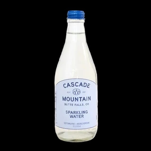 Cascade Mountain Sparkling Water.